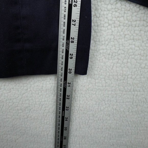 Vintage Cargo Pants Mens 38x30 Navy Blue Heavyweight Canvas Workwear Outdoor 80s - Picture 9 of 12